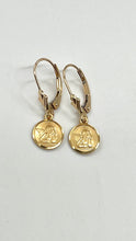 Load image into Gallery viewer, Angel Gold Earrings, 14K Solid Gold Earrings