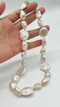 Load image into Gallery viewer, Baroque Pearl Necklace, White Freshwater, Modern Pearl Necklace, Statement Necklaces, Birthday Gift for Women, Jewelry for Woman