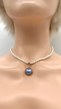 Load image into Gallery viewer, Mabe Pearl Necklace, 14K Solid Gold, Natural South Sea Pearl, Handmade Necklace, Birthday Gift for Women,