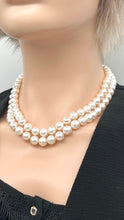 Load image into Gallery viewer, Pearl Necklace, Freshwater Pearl Necklace, Wedding Necklace, Anniversary Gift for Wife, Birthday Gift for Mom, Jewelry for Woman, Christmas