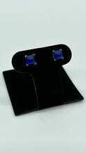 Load image into Gallery viewer, Lapis-lazuli Gold Stud Earrings, 14K Solid Gold Blue Earrings, Birthday Gift for Women, Handmade Earrings, Mothers Day Giftfor Wife