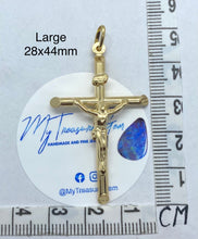 Load image into Gallery viewer, Cross Pendant Gold, Crucifix for Chain