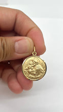 Load image into Gallery viewer, 18K Saint Anthony Pendant, 21mm
