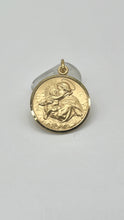Load image into Gallery viewer, 18K Saint Anthony Pendant, 21mm