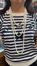 Load image into Gallery viewer, Very Long Pearl Necklace, 80 inches, 8-9mm Pearl Size, White Pearl Necklace