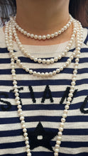 Load image into Gallery viewer, Very Long Pearl Necklace, 80 inches, 8-9mm Pearl Size, White Pearl Necklace