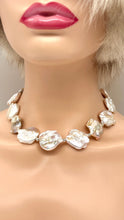 Load image into Gallery viewer, Baroque Pearl Necklace, White Freshwater Pearl, Modern Pearl Necklace, Statement Necklaces, Birthday Gift for Women, Jewelry for Woman