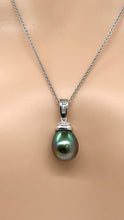 Load image into Gallery viewer, Tahitian Pearl Diamond 14K Necklace