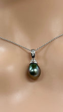 Load image into Gallery viewer, Tahitian Pearl Diamond 14K Necklace