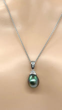 Load image into Gallery viewer, Tahitian Pearl Diamond 14K Necklace