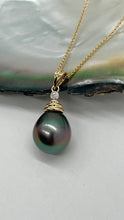 Load image into Gallery viewer, Tahitian Pearl Diamond 14K Gold Necklace