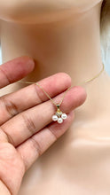 Load image into Gallery viewer, Akoya Pearl Gold Necklace, 10K 14K 18K Solid Gold, 4mm Akoya Sea Pearl Necklace, Birthday Gift for Women, Mothers Day Gift