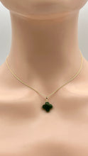 Load image into Gallery viewer, 18K Gold Jade Necklace, Natural Nephrite Jade Pendant