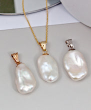 Load image into Gallery viewer, Keshi Pearl Gold Necklace, 14K Irregular Shape Pearl Necklace, Birthday Gift for Women, Bridesmaid Gift, Summer Necklace, Gift