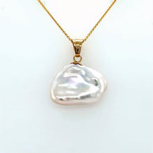 Load image into Gallery viewer, Keshi Pearl Gold Necklace, 14K Irregular Shape Pearl Necklace, Birthday Gift for Women, Bridesmaid Gift, Summer Necklace, Gift