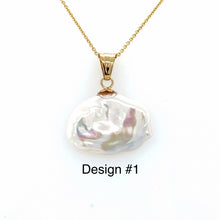 Load image into Gallery viewer, Keshi Pearl Gold Necklace, 14K Irregular Shape Pearl Necklace, Birthday Gift for Women, Bridesmaid Gift, Summer Necklace, Gift