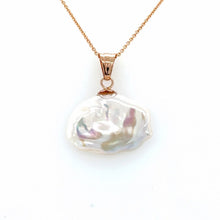 Load image into Gallery viewer, Keshi Pearl Gold Necklace, 14K Irregular Shape Pearl Necklace, Birthday Gift for Women, Bridesmaid Gift, Summer Necklace, Gift