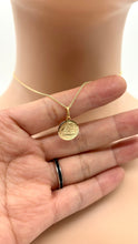 Load image into Gallery viewer, Baptism Gold Pendant, 12mm, 10K 14K 18K Solid Gold Baptism Souvenir