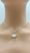 Load image into Gallery viewer, Pearl Statement Pendant, 925 Sterling Silver, Handmade Jewelry, Mothers Day Gift