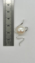 Load image into Gallery viewer, Pearl Statement Pendant, 925 Sterling Silver, Handmade Jewelry, Mothers Day Gift