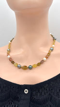 Load image into Gallery viewer, Tourmaline Pearl 14K Gold Necklace