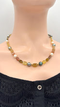 Load image into Gallery viewer, Tourmaline Pearl 14K Gold Necklace