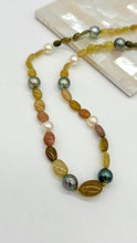 Load image into Gallery viewer, Tourmaline Pearl 14K Gold Necklace