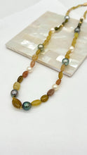 Load image into Gallery viewer, Tourmaline Pearl 14K Gold Necklace