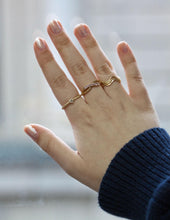 Load image into Gallery viewer, Infinity Sapphire Gold Ring, 10K Solid Gold Ring, Pink Sapphire Ring, Love Promise Ring, Engagement Ring, Friendship Ring, Birthday Gift Wom