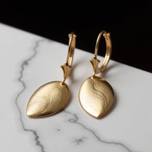 Load image into Gallery viewer, Leaf Dangle Earrings, 925 Sterling Silver Earrings, Handmade Earrings