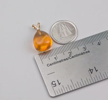 Load image into Gallery viewer, Citrine Gold Pendant, 14K Solid Gold Natural Citrine Necklace, November Birthstone, Anniversary Gift for Wife, Mother’s Day Gift