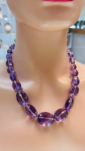 Load image into Gallery viewer, Amethyst Statement Necklace, February Birthstone
