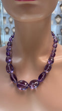 Load image into Gallery viewer, Amethyst Statement Necklace, February Birthstone
