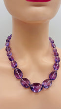 Load image into Gallery viewer, Amethyst Statement Necklace, February Birthstone
