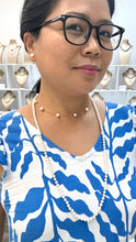 Load image into Gallery viewer, Long Pearl Necklace, 32in, 5-6mm Size Pearl, Endless Knotted Pearl

