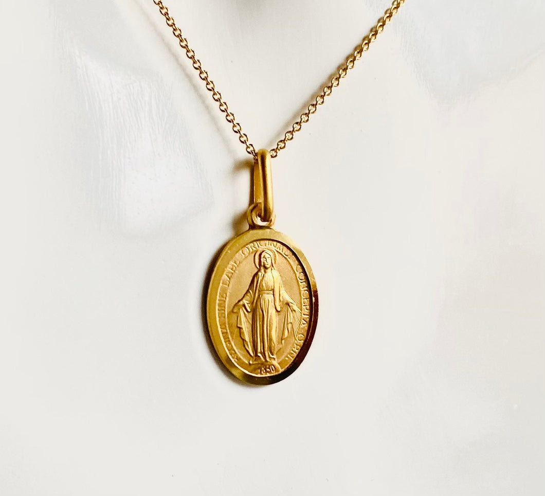14K Our Lady Of Miraculous, 15mm