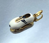 Soccer Shoe Pendant, 14K Solid Gold Shoe Necklace