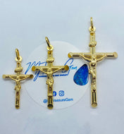 Cross Pendant Gold, Crucifix for Chain