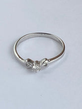 Load image into Gallery viewer, Diamond Platinum Ring, Engagement Diamond Ring, Anniversary Gift, Birthday Gift for Women,
