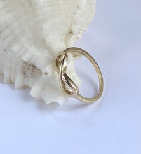 Load image into Gallery viewer, 10K Gold Infinity Ring, Yellow Gold Infinity Ring, Love Promise Ring, Engagement Ring, Friendship Ring, Birthday Gift Women,
