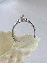 Load image into Gallery viewer, Diamond Platinum Ring, Engagement Diamond Ring, Anniversary Gift, Birthday Gift for Women,
