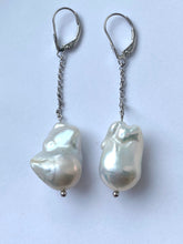 Load image into Gallery viewer, LARGE Baroque Pearl Earrings, Drop Pearl Earrings, June Birthstone, Birthday Gift for Women, Presents for Bridesmaids, Earrings for Women
