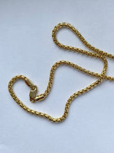 Load image into Gallery viewer, Box Chain Gold, 2.6MM, 10K Solid Gold Chain, Round Unisex Chain, Birthday Gift for Men or Women, Christmas Presents
