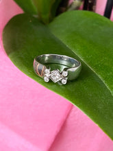 Load image into Gallery viewer, Diamond Engagement Gold Ring, 18K Solid White Gold Ring, Ring for Women, Anniversary Gift, Birthday Gift for Women,
