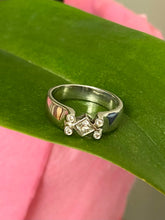 Load image into Gallery viewer, Diamond Engagement Gold Ring, 18K Solid White Gold Ring, Ring for Women, Anniversary Gift, Birthday Gift for Women,
