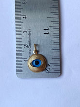 Load image into Gallery viewer, Evil Eye Pendant , 18K Solid Gold Amulet Protection, Al-ayn Charm, Birthday Gift for Women, Mothers Day Gift

