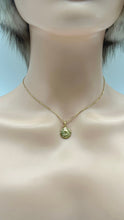 Load image into Gallery viewer, 14K Virgin Mary Necklace, 12mm, Madonna Necklace, Mother of Jesus Pendant, Virgin Mary Medallion,
