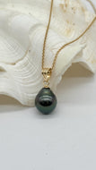 Tahitian Pearl 14K Gold Necklace