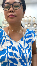Load and play video in Gallery viewer, Long Pearl Necklace, 32in, 5-6mm Size Pearl, Endless Knotted Pearl
